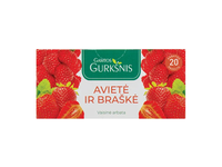 Gamtos gurkšnis AVIEČIŲ IR BRAŠKIŲ arbata, 2 g x 20 vnt.
