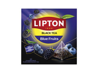 Juodoji arbata LIPTON BLUE FRUITS, 34 g