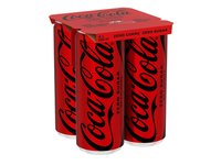 Gaivusis gėrimas COCA-COLA ZERO, 4 x 0,33 l