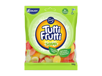 Rūgštūs guminukai FAZER TUTTI FRUTTI, vaisių skonio, 180 g