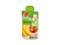 Obuolių ir bananų tyrelė KUBUŠ BABY (nuo 4 mėn.), 100 g