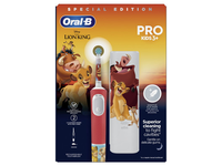 ORAL-B VITALITY PRO KIDS LION KING, rinkinys: elektrinis dantų šepetėlis + kelioninis dėklas, 1vnt.