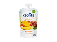Tyrelė KABRITA su ožkų pienu,mang. ir obuol.,nuo 6 mėn.,100g, 100 g