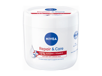 NIVEA REPAIR & CARE KREMAS VEIDUI, KŪNUI IR RANKOMS.12% GLICERINO IR VITAMINAS E, 400 ml