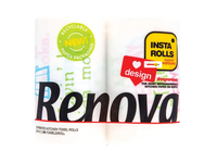Popieriniai rankšluosčiai Renova Design 2 sl. 2 vnt. 100 lap. Crystal Paper Pack