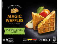 Šaldyti belgiški vafliai "Magic Waffles" su obuolių įdaru, 4 x 80 g