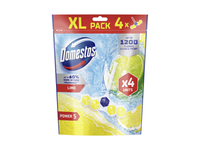 Tualeto gaiviklis ir valiklis DOMESTOS POWER 5 LIME, 4 x 50 g, 200 g
