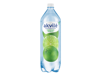 Lengvai gazuotas stalo vanduo AKVILĖ, žaliųjų citrinų skonio, 1.5 l