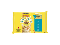 Konservuotas kačių ėdalas FRISKIES su lašiša, 4 x 85 g, 340 g