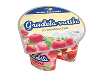 Grūdėta varškė su spanguolėmis, 7% rieb., 150 g