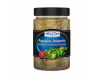 Žali jalapeno pipirai HELCOM, griežinėliai, acte, 290 g / 140 g