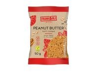Veganiškas sorų sausainis FRANK&OLI, su žemės riešutų sviestų ir šalavijo(CHIA) sėklomis, 50g