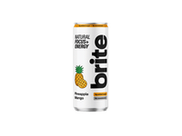 Natūralus energinis gėrimas BRITE ananasas ir mangas, 330 ml
