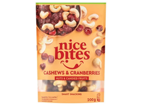 Spanguolės ir anakardžiai NICE BITES, 200 g