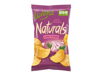 Bulvių traškučiai NATURALS GARLIC&HERBS, 100g