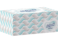 Vienkartinės nosinaitės SELPAK comfort, 2 sluoksnių, dėžutė, 200 vnt