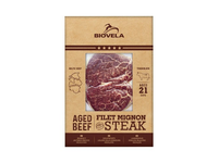Brandinti jautienos išpjovos medalionai BIOVELA, Filet Mignon Steak, atšaldyti, 21d., 300g