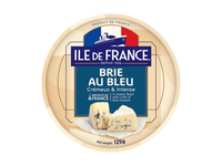 Bri sūris ILE DE FRANCE su mėlynuoju pelėsiu, 50% rieb.s. m., 125 g