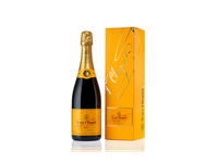 Šampanas VEUVE CLICQUOT BRUT YELLOW LABEL su dėže, 750 ml