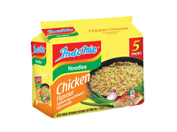 Vištienos skonio greitai paruošiami makaronai INDOMIE, 5x70g