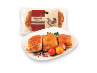 Karštai rūkyta vištienos šlaunelių mėsa su oda RIVONA, 1 kg