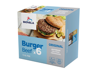 Šaldyti jautienos maltiniai mėsainiams BIOVELA, užsaldyti, 6x70 g