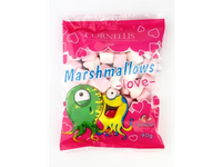 Zefyriniai saldainiai CORNELLIS Marshmallows Love, 90 g