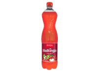 Negazuotas gaivusis gėrimas RASA Sultinga vyšnių ir obuolių skonio su sultimis, 1,5 l