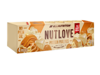 Proteininiai baltojo šokolado saldainiai NUTLOVE ALLNUTRITION su riešutų įdaru, 48g