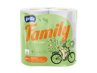 Tualetinis popierius GRITE FAMILY, 3 sl., 4 vnt.
