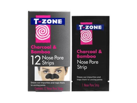 T - ZONE CHARCOAL & BAMBOO nosies porų valymo juostelės (12 vnt.)