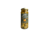 Žaliosios alyvuogės LOS CURADO, CURRY su kauliukais, 360 g