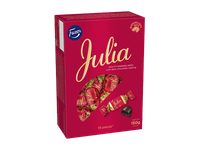 Šokoladiniai saldainiai FAZER JULIA su želės įdaru (73 %), 150 g