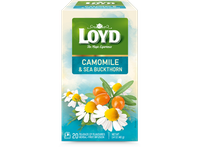 Vaisinė arbata LOYD, ramunėlių ir šaltalankių skonio, 20 x 2g