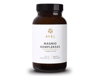 AVEL magnio kompleksas, 7 magnio formos, 120 kapsulių