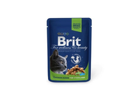 Konservai katėms BRIT PREMIUM Chicken Slices Sterilised, maišelyje, 100 g