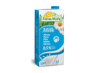 UAT pienas FARM MILK, 0,5% rieb., 1 l