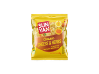 Greitai paruošiami makaronai SUN YAN Classic su sūrio ir žolelių skonio sultiniu, pakelyje 60g