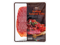 Itališko saliamio trio BILLA PREMIUM Saliami Napoli, Salami Ventricina ir Salami Spianata Dolce, 120 g