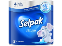 Tualetinis popierius SELPAK, 3 sluoksniai, 18.6 metrai, 150 lapelių, 4 vnt.