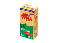 UAT pienas be laktozės MŪ, 2,5% rieb., 1 l