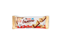Vaflinis batonėlis su baltuoju šokoladu KINDER BUENO WHITE, 39g