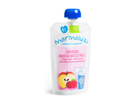 Ekologiška obuolių ir aviečių tyrelė MARMALUZI (nuo 4 mėn.), 90 g