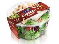 Pietų dėžutė FIT&EASY salotos su vištiena, 222 g.