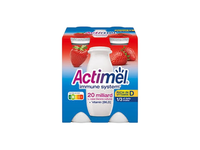 Ferm. jogurto gėrimas ACTIMEL, braškių sk., 1,5%rieb.,4x100g, 400 g