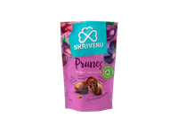 Slyvos SKRIVERU su juoduoju šokoladu, 110 g
