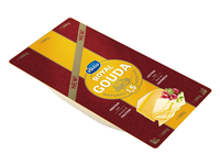 Fermentinis sūris GOUDA pjaustytas, 27%,  be laktozės, 500 g