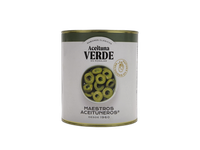 Žaliosios alyvuogės, MAESTROS ACEITUNEROS, supjaustytos, 2,95/1,56 kg
