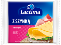 Lydytas sūris LACTIMA, su kumpiu, riekėlėmis, 130 g