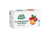 Vaisinė arbata ŽOLYNĖLIS su spanguolėmis, malpigijomis, 40 g